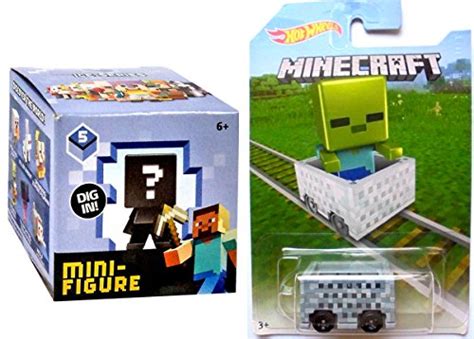 Buy MineCart Hot Wheels Slime Character Exclusive with Minecraft ...