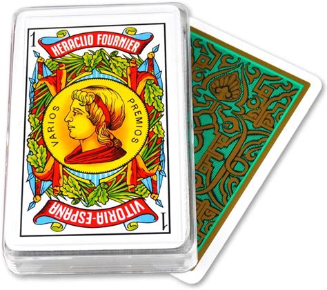 Buy Fournier Spanish Playing Cards Double Face Plastic Case Deck 50 ...