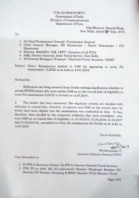 Direct Examination limited to GDS for appearing to write PA examination ...