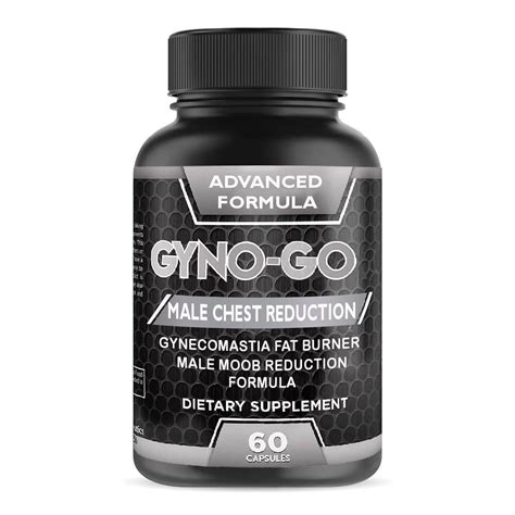 Gyno-Go Male Chest Size Reduction Capsule - Reduce Gynecomastia - 60 ...
