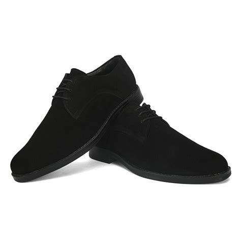Black Suede Shoes For Men In Genuine Leather | Horex.in