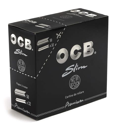 Ocb Black Rolling Cigarette Paper Premium Slim King Size 50 Rolling ...