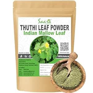 Buy Saara HERBAL FRESH Thuthi Powder, 300g, Abutilon Indicom Leaf ...