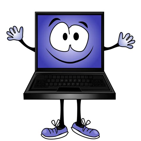 Happy Computer Clip Art