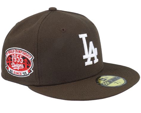 Los Angeles Dodgers Veggie 59FIFTY Brown Fitted | Hatstoreworld.com
