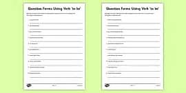Questions With Auxiliary Verbs Exercises - To Do - Primary