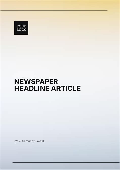 Image result for Example Newspaper Article