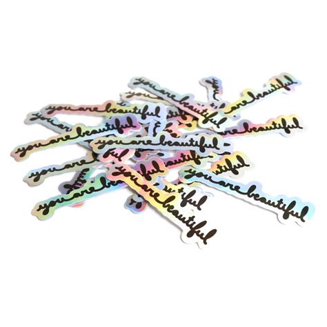 Cursive Stickers — You Are Beautiful
