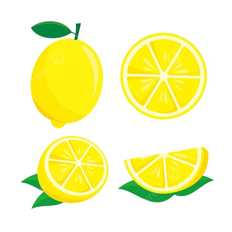 Lemon Isolated Vector Art PNG, Lemon Fruit Vector Illustration Isolated ...