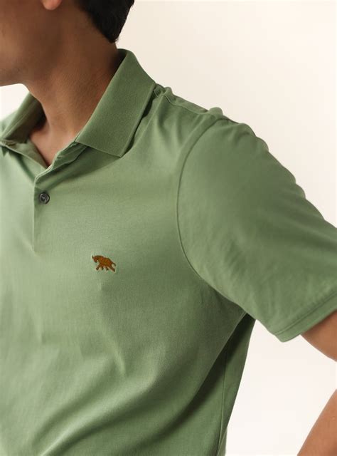 Buy Matcha Green Polo | Casual Green Solid Polo for Men Online | Andamen