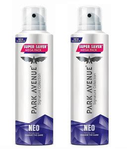 PARK AVENUE Mega NEO Pack of 2 (220 ml each) Perfume Body Spray - For ...