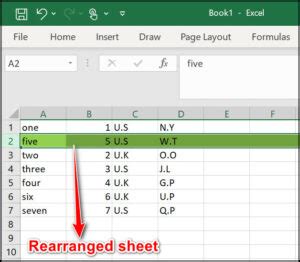 Image result for Excel Move Row