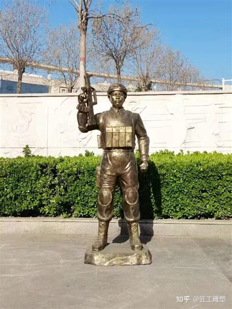 玻璃钢武警战士雕塑 仿铜武警人物雕塑 - 知乎