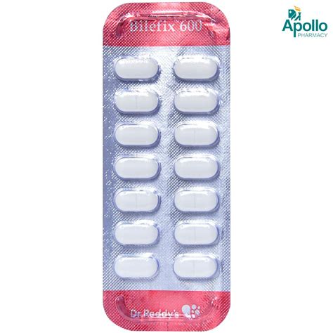 Bilefix 600 Tablet 14's Price, Uses, Side Effects, Composition - Apollo ...