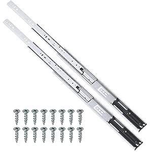 Pair of 14" Rok Hardware Soft Close Drawer Slides, Full Extension, Ball ...