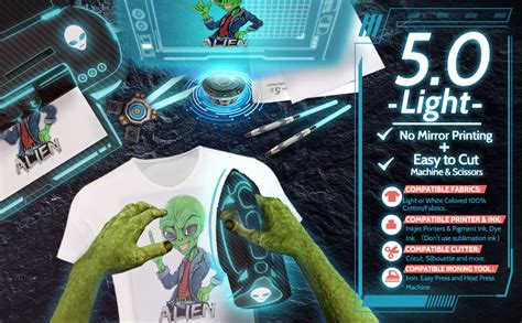 TransOurDream Light 5.0 Iron on Heat Transfer Paper for Light Fabric ...