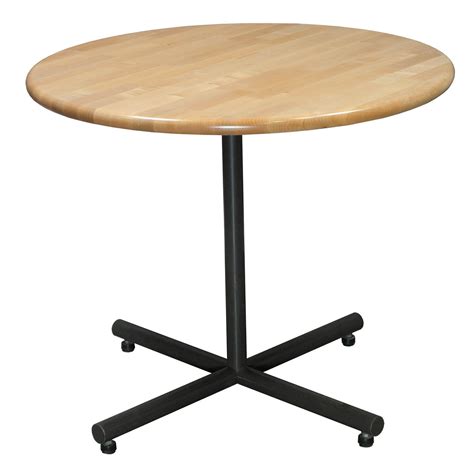 WCI Used Butcher Block Round 36 Inch Table, Maple - National Office ...