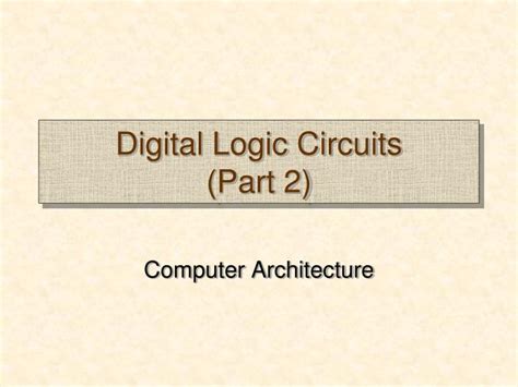 Digital Logic Circuits 的图像结果