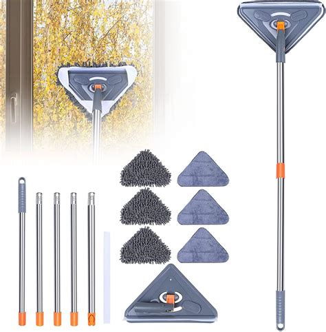 Amazon.com: Nyidpsz 360 ° Rotatable Adjustable Cleaning Mop, Wall Mop ...