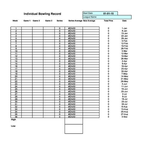 36 Printable Bowling Score Sheet Templates [& Examples]