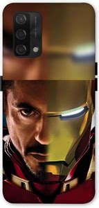NDCOM Back Cover for OPPO F19s Robert Downey Jr Face Iron Man Printed ...