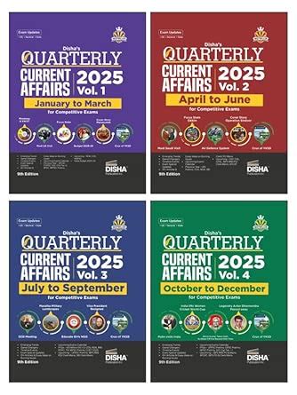Buy Disha 2026 YEARLY Current Affairs Pack of 4 Quarterly Issues ...