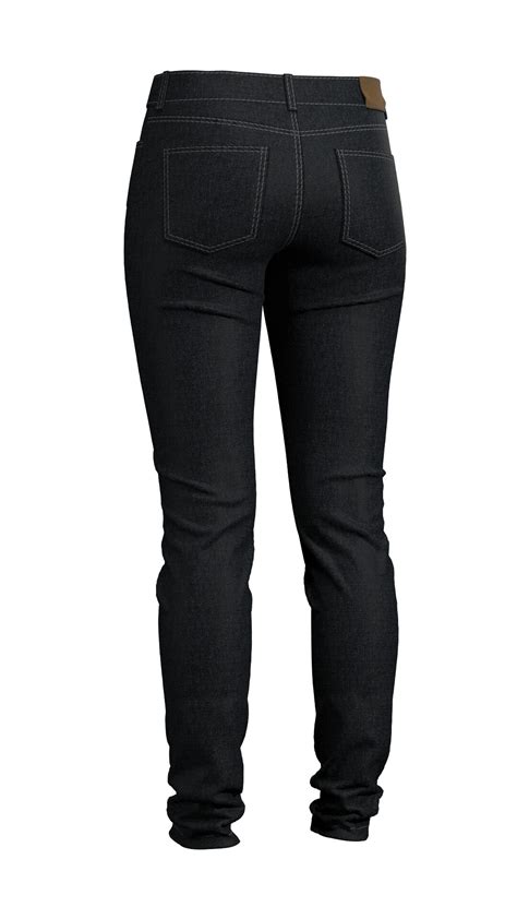 ArtStation - Womens Black Jeans (Marvelous Designer / Clo 3D project ...