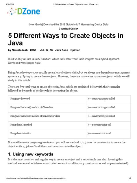 How to Make Objects in Java 的图像结果
