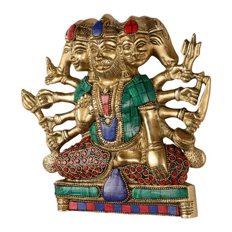 Buy Powerful Panchmukhi Hanuman Brass Wall Hanging | Auspicious & Ward ...
