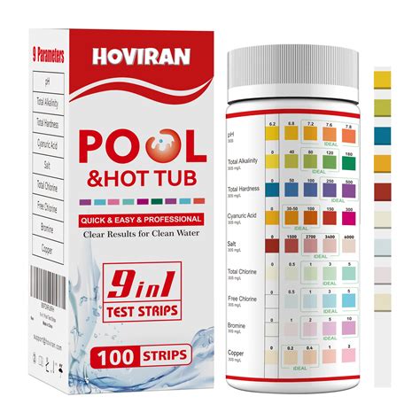 Snapklik.com : Hot Tub & Pool Test Strips 9 Way, Pool Salt Test Strips ...