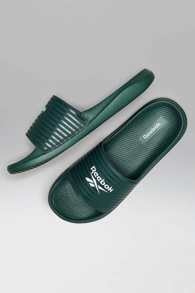 Reebok India Official | EASE SLIDE - Men Green Sandals & slippers ...