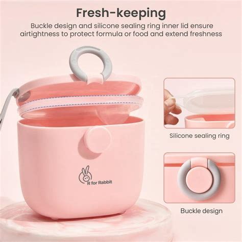 R For Rabbit | First Feed Box with Scoop, BPA Free, Leak Proof