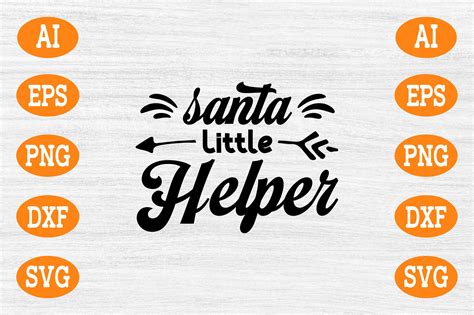 Santa Little Helper SVG Graphic by Font-Art · Creative Fabrica