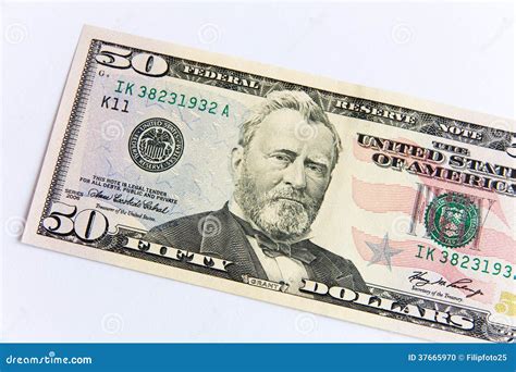 Fifty dollar bill stock photo. Image of economy, bills - 37665970