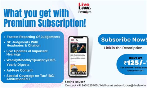 LiveLaw, Premium Subscription