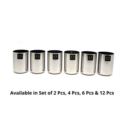 Heavy Gauge Stainless Steel Glass/Tumbler - 400 ML Drinkware Set – Nyra ...
