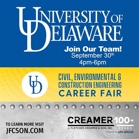 J. Fletcher Creamer & Son, Inc. on LinkedIn: #udelcareerfair # ...