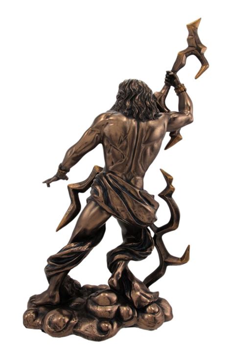 Buy PTC King Zeus Grecian God Throwing Lightning Resin Statue Figurine ...