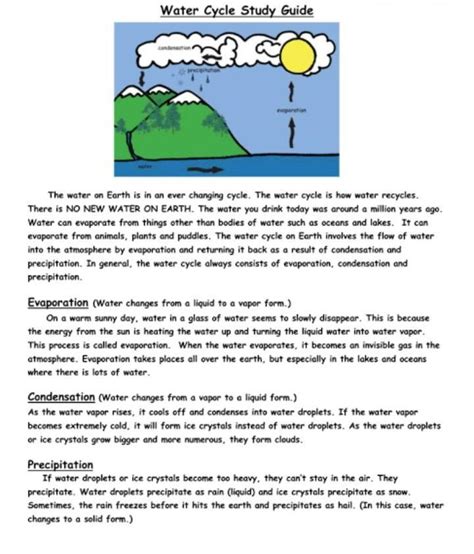 write a note on watercycle in nature - Brainly.in
