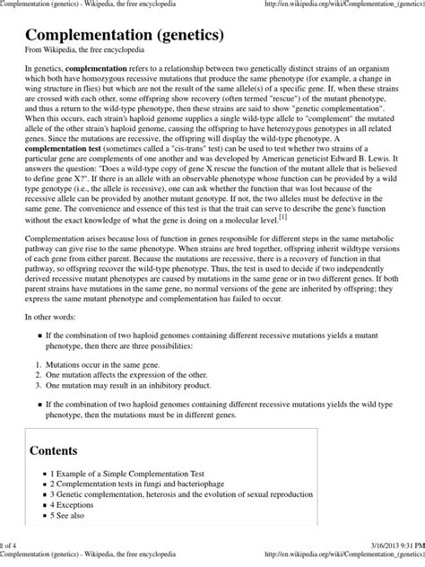 Image result for Complementation Genetics