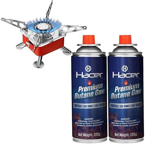 Buy Hacer Portable Camping Gas Stove for Travel with Butane Gas ...