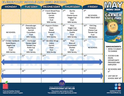 Menus | Crockett County CCSD