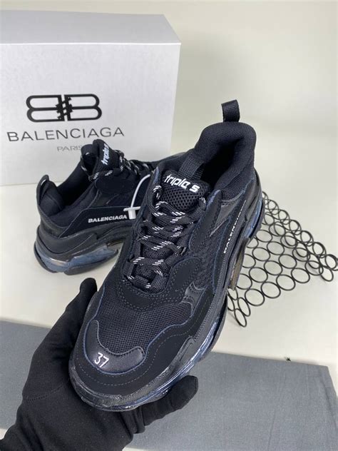 balenciaga ayakkabi sneaker triple s siyah seffaf ithal