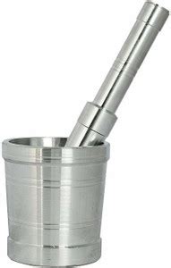 Breyers Aluminum Mortar and Pestle/Imam Dasta/Ohkli Musal/Kharal ...