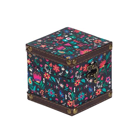 Chumbak Garden Vibes Storage Box (Black, 10 cms x 10 cms x 10 cms ...