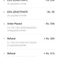 Flipkart — EVG deactivated