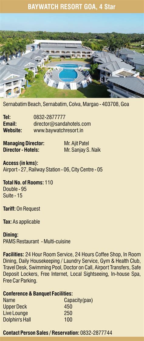 Goa Baywatch Resort – IHD Indian Hotel Directory