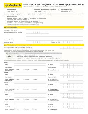 Maybank2u 3rd Party Accounts Giro Interbank Transfer Form - Blank ...