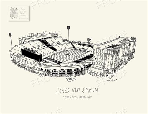 Texas Tech University Jones ATT Stadium *digital Download* - Etsy