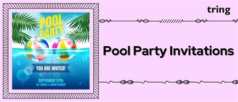 60 Pool Party Invitations That Will Make a Splash